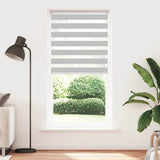 Vidaxl Zebra roller blind 105x230 cm fabric width 100.9 cm light gray