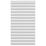 Vidaxl Zebra roller blind 130x230 cm Fabric width 125.9 cm light gray