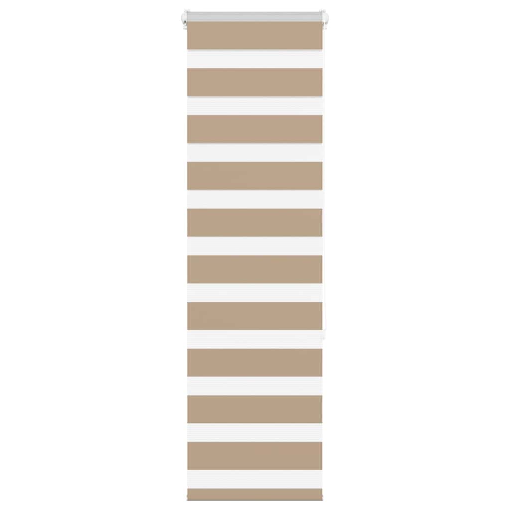 Vidaxl Zebra Blind 40x150 cm Szerokość pyłu 35,9 cm poliestrowy piasek brązowy