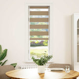 Vidaxl Zebra Blind 40x150 cm Szerokość pyłu 35,9 cm poliestrowy piasek brązowy