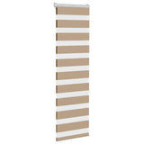 Vidaxl Zebra Blind 40x150 cm Szerokość pyłu 35,9 cm poliestrowy piasek brązowy