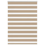 Vidaxl Zebra Slepa 105x150 cm širina prahu 100,9 cm poliestrski pesek rjava