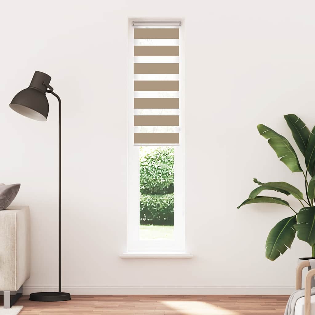 Vidaxl Zebra Slepa 45x200 cm širina prahu 40,9 cm poliestrski pesek rjava
