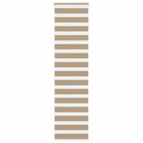 Vidaxl Zebra Blind 55x230 cm dust width 50.9 cm polyester sand brown