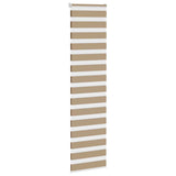 Vidaxl Zebra Blind 55x230 cm dust width 50.9 cm polyester sand brown