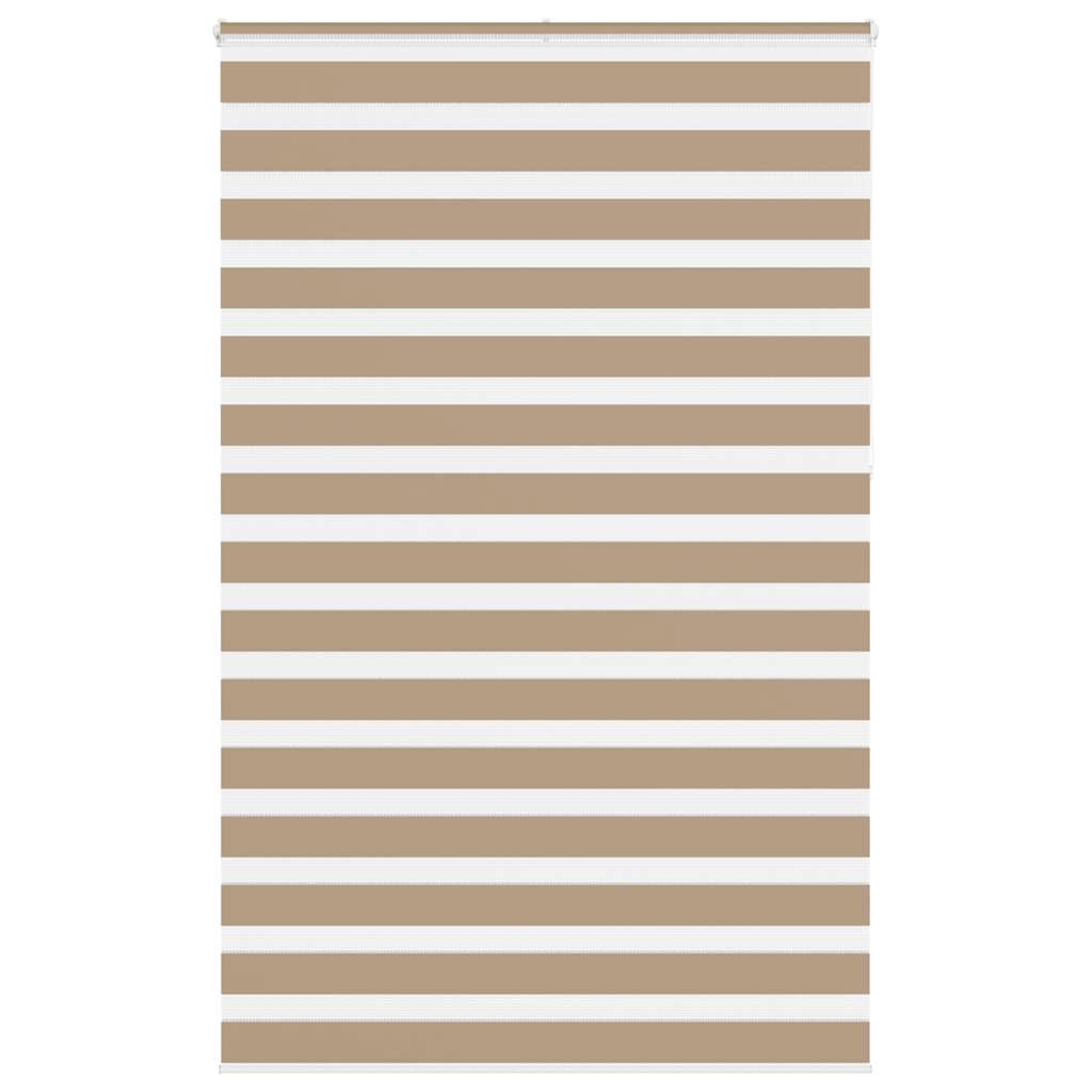 Vidaxl Zebra Blind 145x230 cm dust width 140.9 cm Polyester sand brown