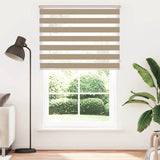 Vidaxl Zebra Blind 145x230 cm dust width 140.9 cm Polyester sand brown