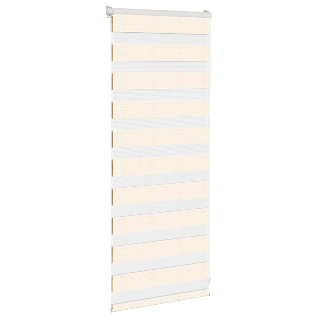 Vidaxl zebra rullo cieco 60x100 cm di larghezza della polvere marmo beige 55,9 cm