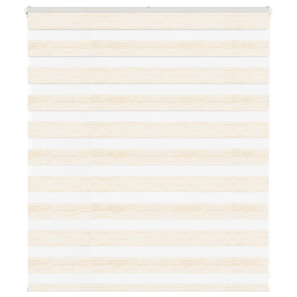 Vidaxl Zebra roller blind 135x100 cm dust width 130.9 cm Marmerbeige