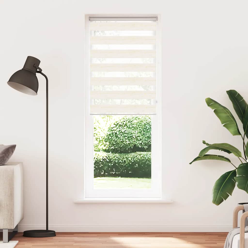 Vidaxl Zebra Roller Blind 85x230 CM Szerokość tkaniny 80,9 cm marmerbeige