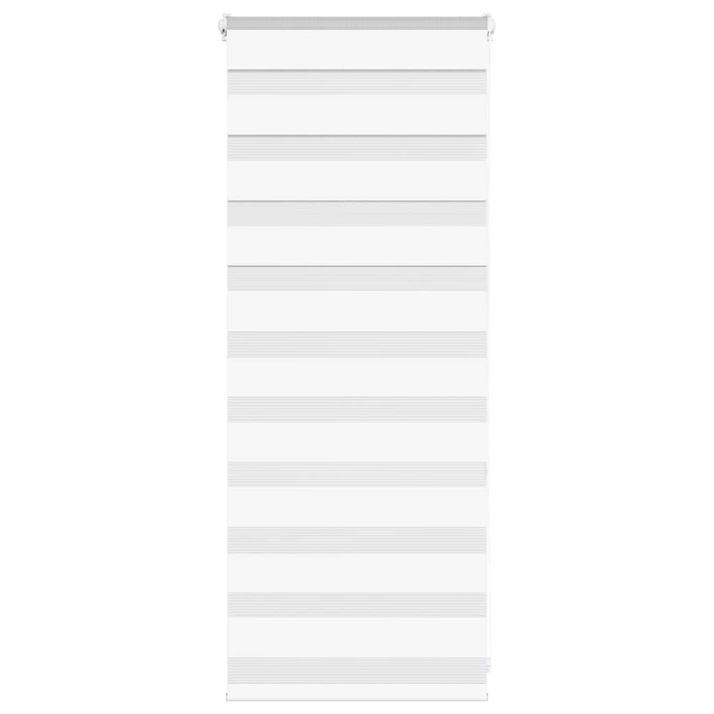Vidaxl Zebra Roller Blind 65x100 cm støvbredde 60,9 cm polyester hvid