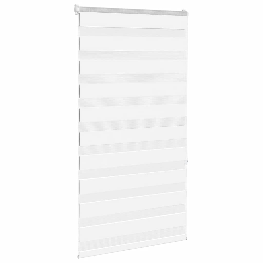 Vidaxl Zebra roller blind 85x150 cm dust width 80.9 cm Polyester white