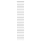 Vidaxl Zebra Roller Blind 45x200 cm ancho de polvo de 40,9 cm de poliéster blanco