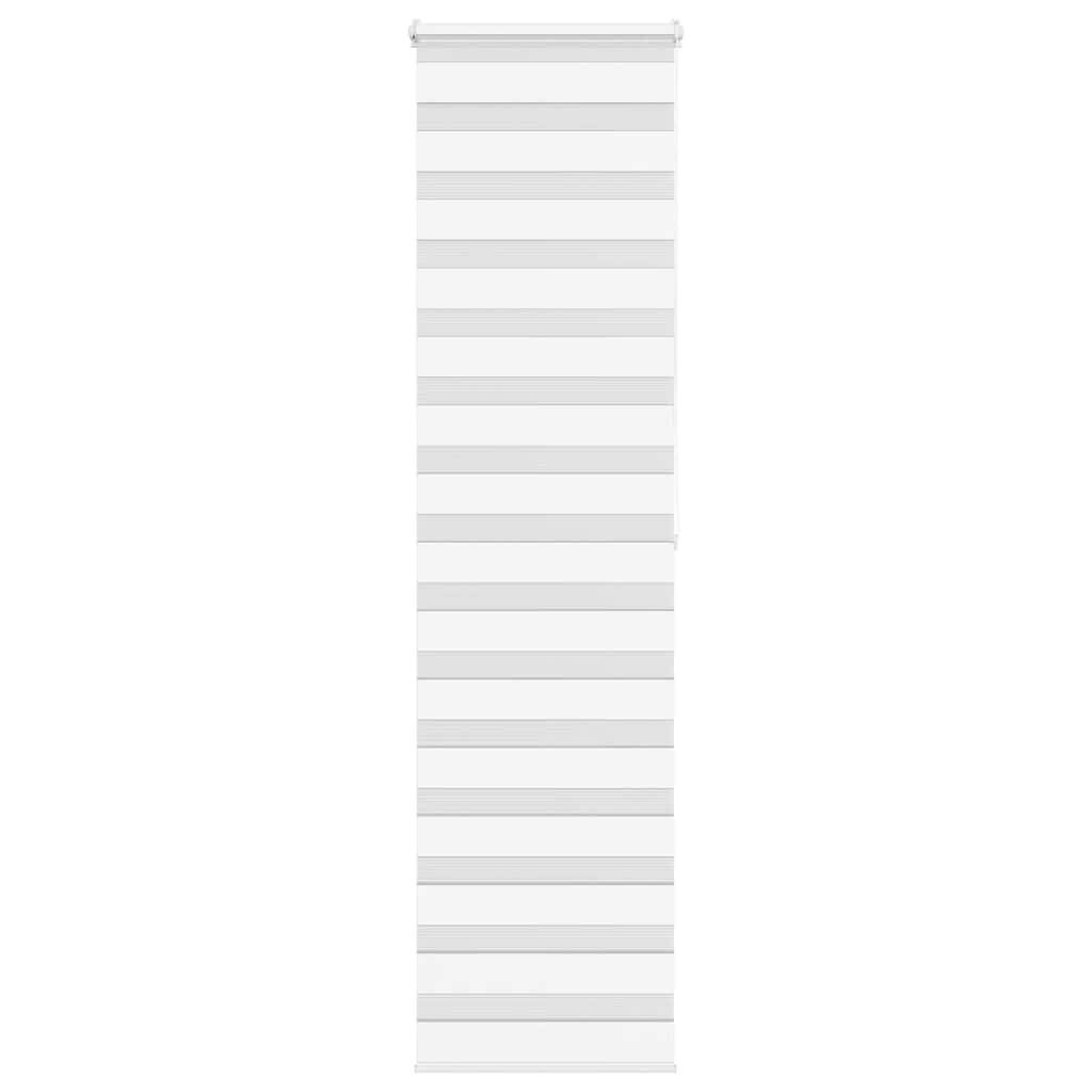 Vidaxl Zebra Roller Slepi 65x200 cm Širina prahu 60,9 cm poliestrska bela