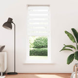 Vidaxl zebra rullo cieco 85x200 cm di larghezza di polvere 80,9 cm in poliestere bianco