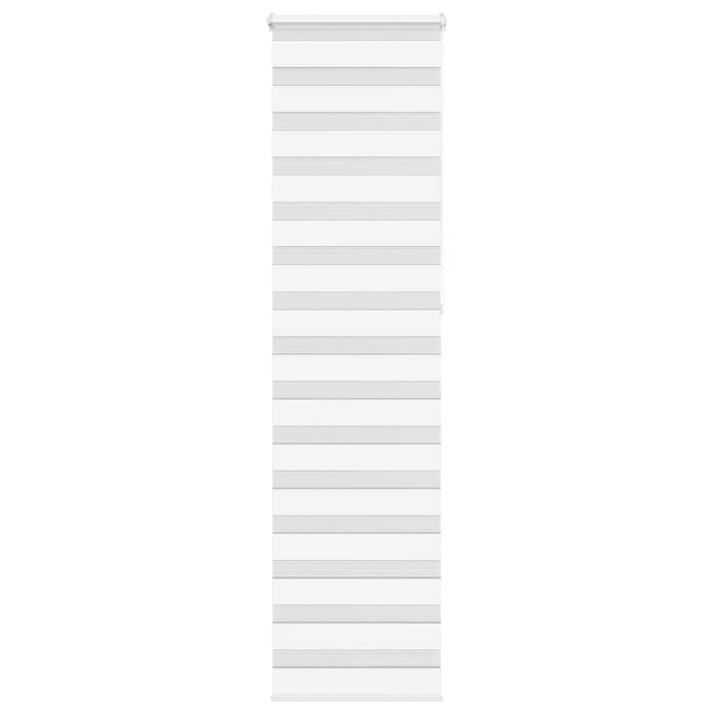 Vidaxl zebra válcový slepý 55x230 cm šířka tkaniny 50,9 cm polyester bílá