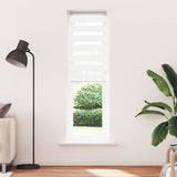 Vidaxl Zebra Roller Blind 60x230 cm Šířka prachu 55,9 cm polyester bílá