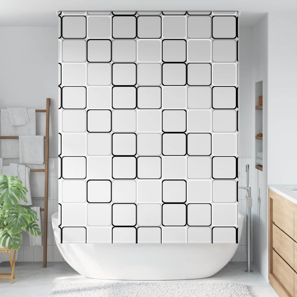 Vidaxl shower roller curtain 160x240 cm fabric width 156 cm