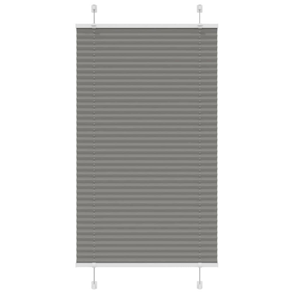 Vidaxl pleated roller blind 75x100 cm dust width 74.4 cm anthracite
