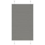 Vidaxl pleated roller blind 75x100 cm dust width 74.4 cm anthracite