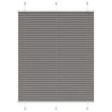 Vidaxl pleated roller blind 105x100 cm dust width 104.4 cm anthracite