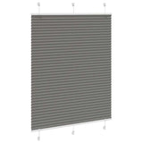 Vidaxl pleated roller blind 105x100 cm dust width 104.4 cm anthracite