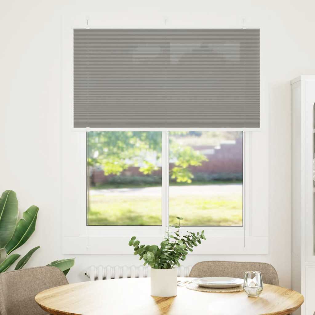 Vidaxl pleated roller blind 105x100 cm dust width 104.4 cm anthracite