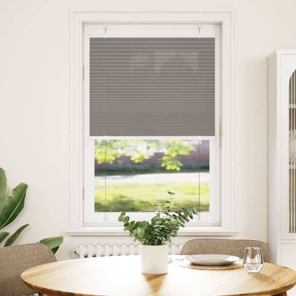 Vidaxl pleated roller blind 70x150 cm dust width 69.4 cm anthracite