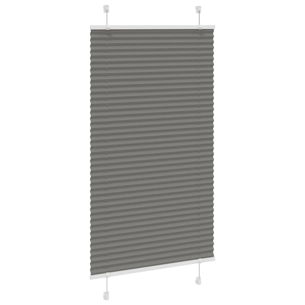 Vidaxl pleated roller blind 70x150 cm dust width 69.4 cm anthracite
