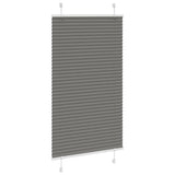 Vidaxl pleated roller blind 70x150 cm dust width 69.4 cm anthracite