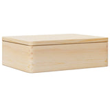 Vidaxl dřevěná krabice s víkem 40x30x13 cm pevná borovice