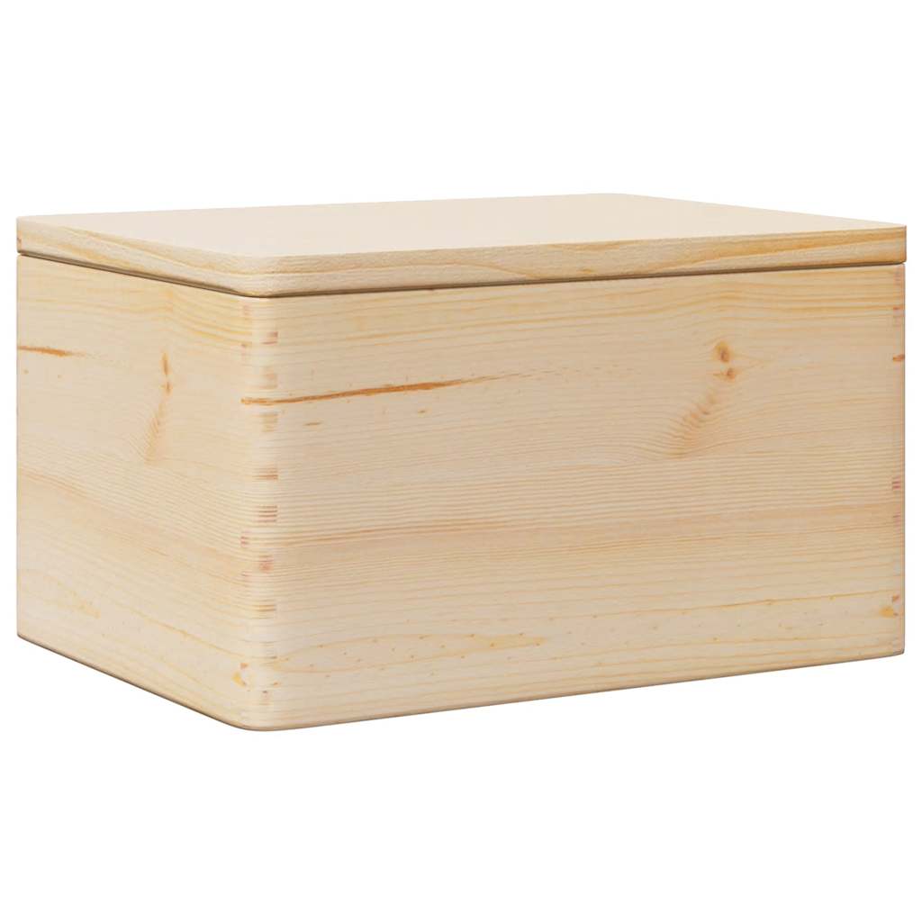 Vidaxl dřevěná krabice s víkem 40x30x23 cm pevná borovice