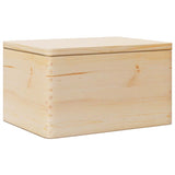 Vidaxl dřevěná krabice s víkem 40x30x23 cm pevná borovice