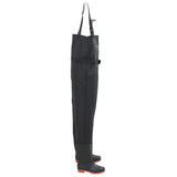 VidaXL Waadpak with boots and belt size 39 black