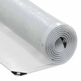 Vidaxl transparent tarpaulin with sail rings 2x10 m polyethylene