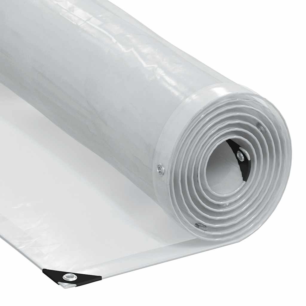 Vidaxl transparent tarpaulin with sail rings 3x10 m polyethylene