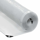Vidaxl transparent tarpaulin with sail rings 3x10 m polyethylene