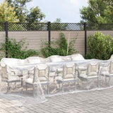 Vidaxl transparent tarpaulin with sail rings 4x6 m polyethylene
