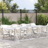 Vidaxl transparent tarpaulin with sail rings 4x12 m polyethylene