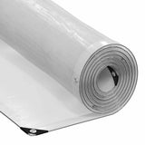 Vidaxl transparent tarpaulin with sail rings 5x5 m polyethylene