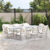 Vidaxl transparent tarpaulin with sail rings 5x5 m polyethylene