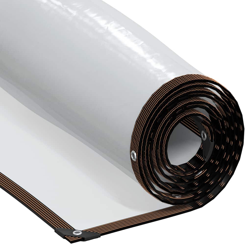 Vidaxl transparent tarpaulin with sail rings 2x6 m polyethylene