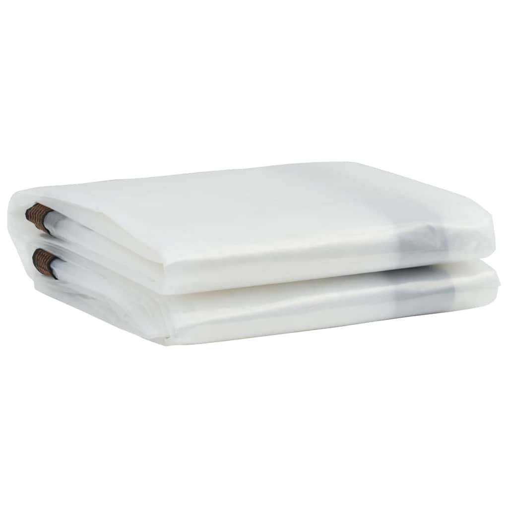 Vidaxl transparent tarpaulin with sail rings 2x6 m polyethylene