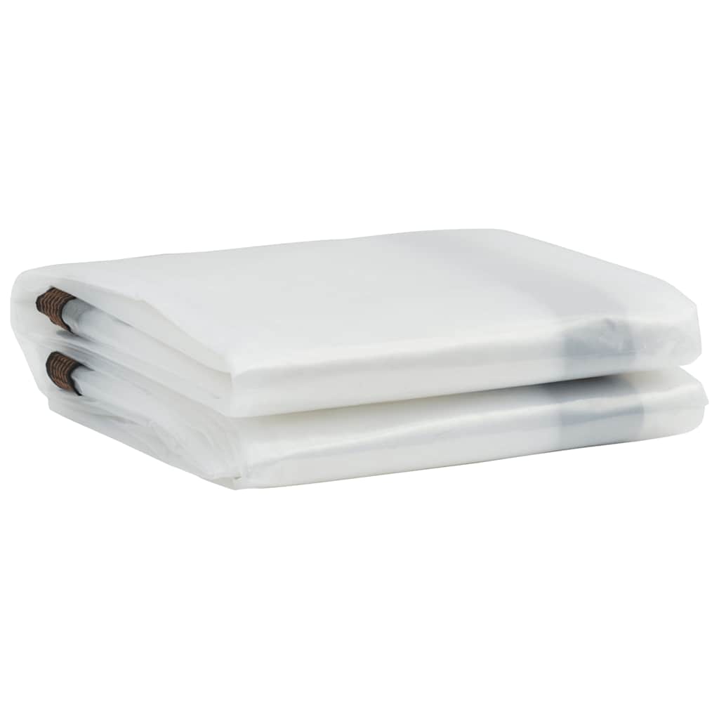 Vidaxl transparent tarpaulin with sail rings 4x4 m polyethylene