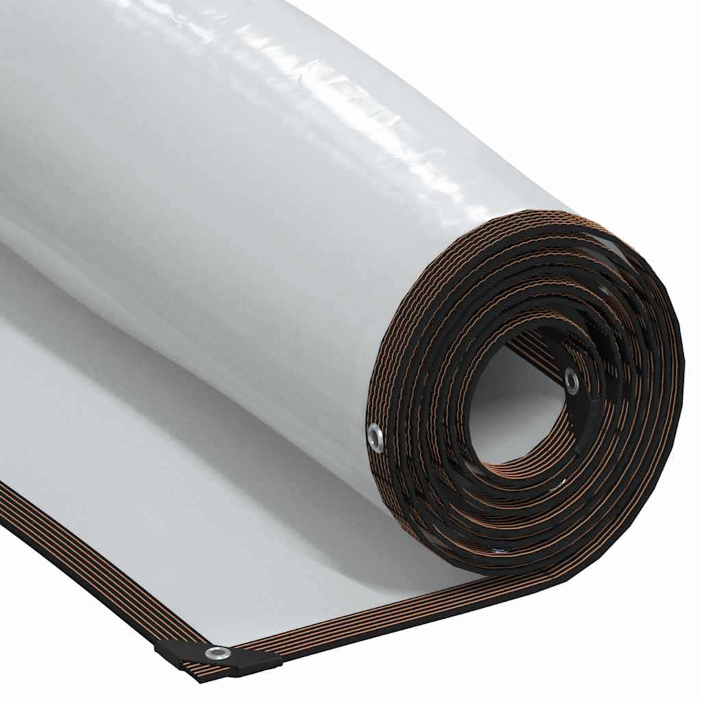 Vidaxl transparent tarpaulin with sail rings 4x8 m polyethylene