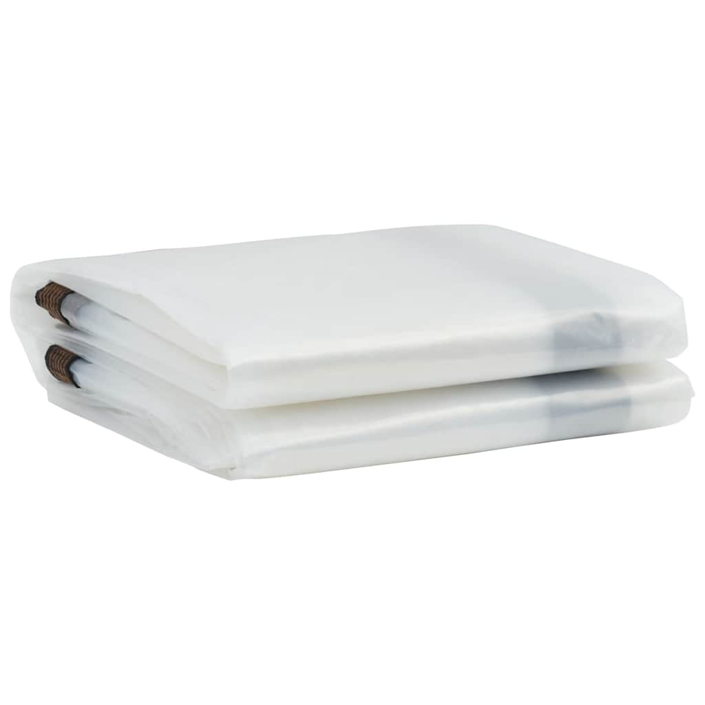 Vidaxl transparent tarpaulin with sail rings 4x8 m polyethylene