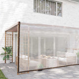 Vidaxl transparent tarpaulin with sail rings 6x6 m polyethylene