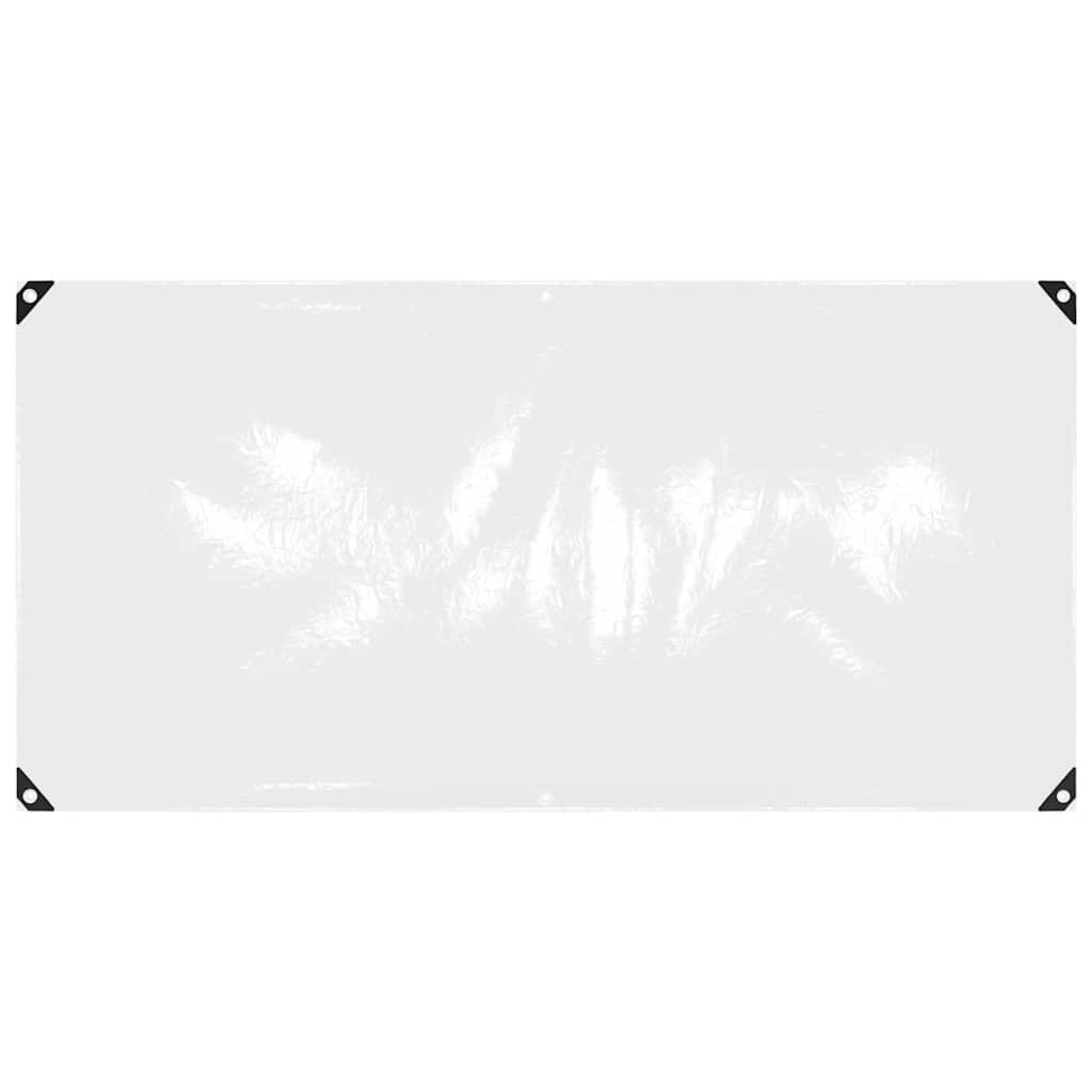 Vidaxl Tarpaulin trasparente con anelli a vela 1x2 M PVC