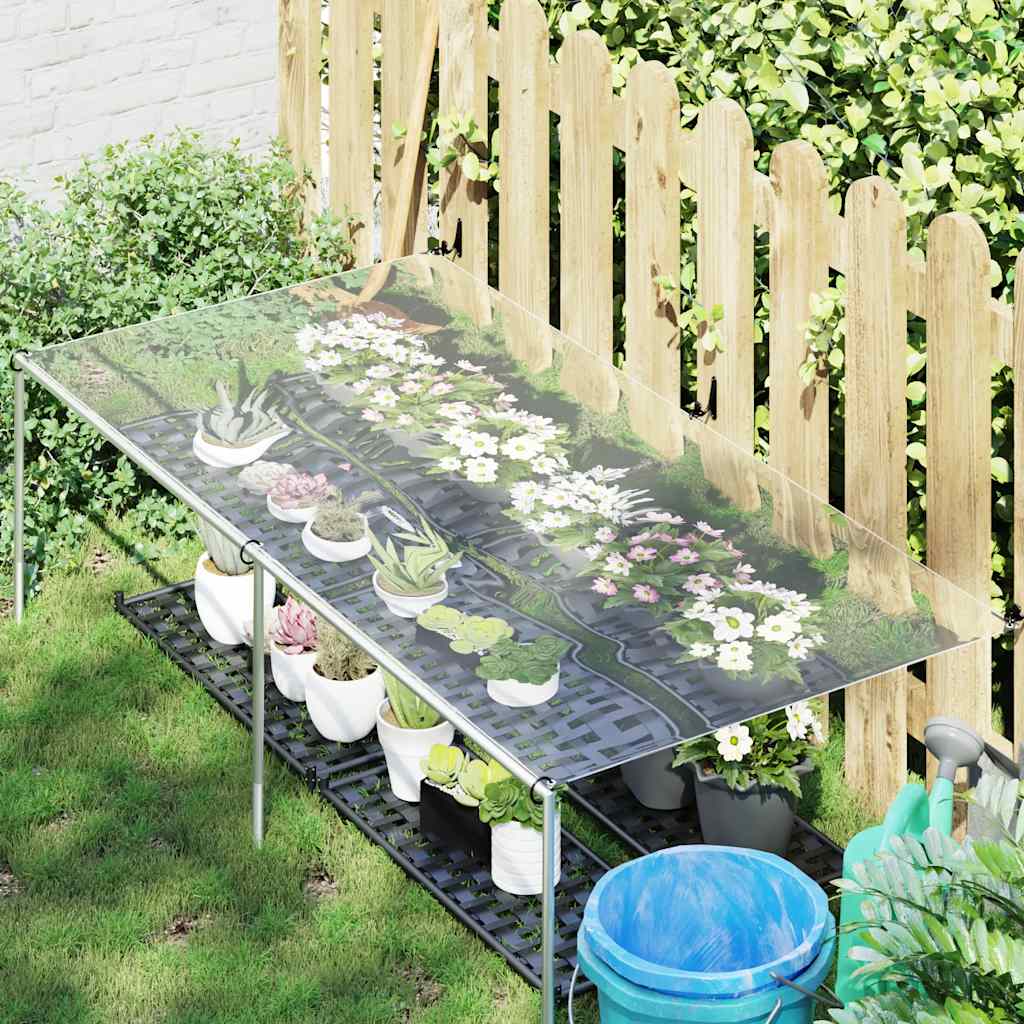 Vidaxl Tarpaulin trasparente con anelli a vela 1x2 M PVC