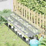 Vidaxl transparent tarpaulin with sail rings 1x3 m PVC